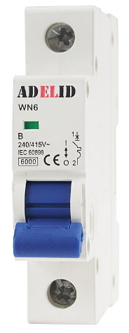 Jednofázový jistič WN6 1P/16A 6kA