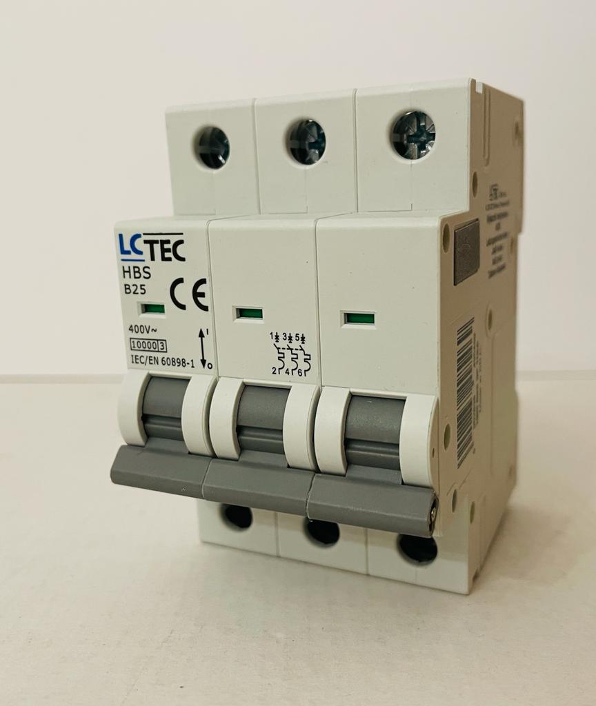 Jistič HBS, 10kA, B, 3-pólový, 25A,