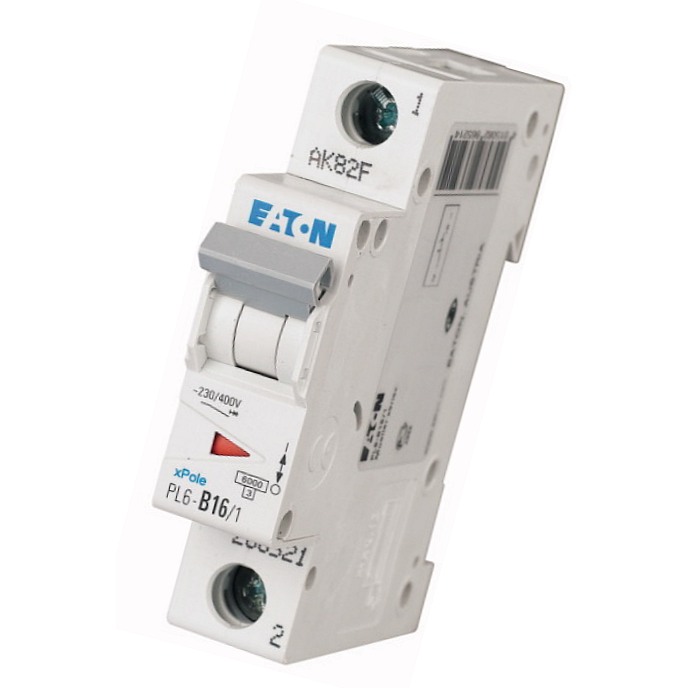 Jednofázový jistič Eaton 286521 PL6-B16/1