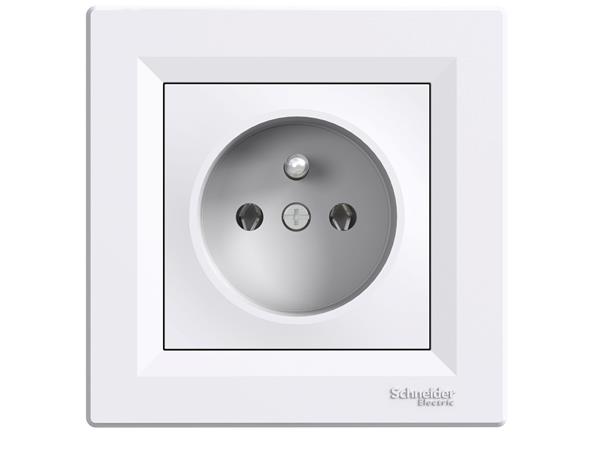 zásuvka EPH2800121 2P+PE bílá Asfora