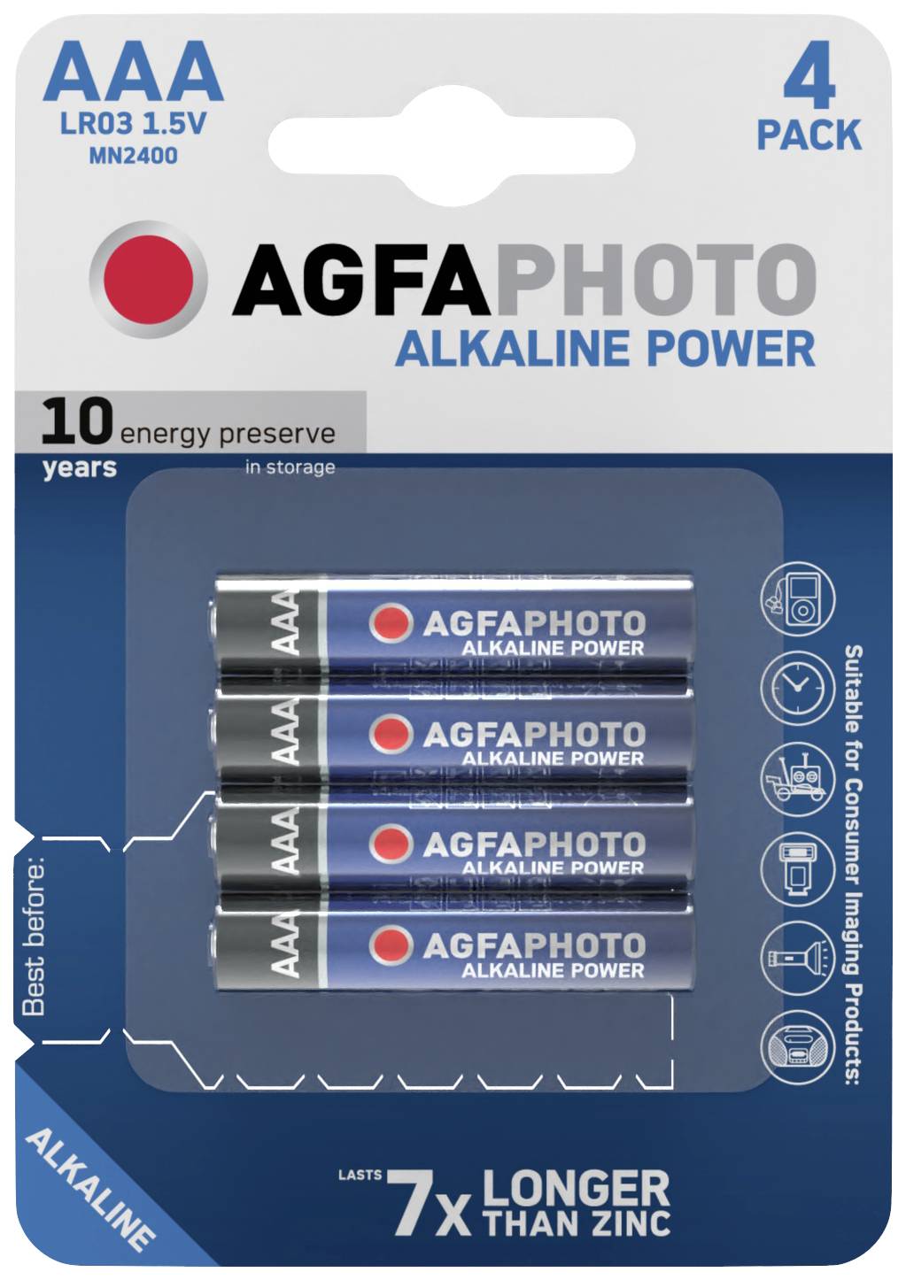 AgfaPhoto Power LR03 mikrotužková baterie AAA alkalická