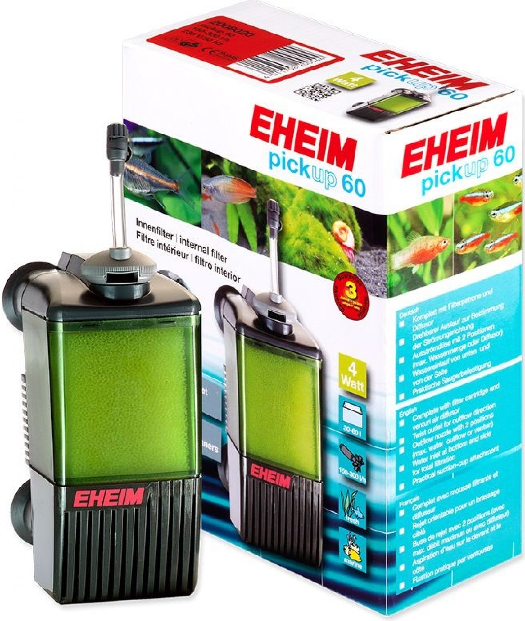 Filtr EHEIM Pickup 60 vnitřní, 150-300l/h