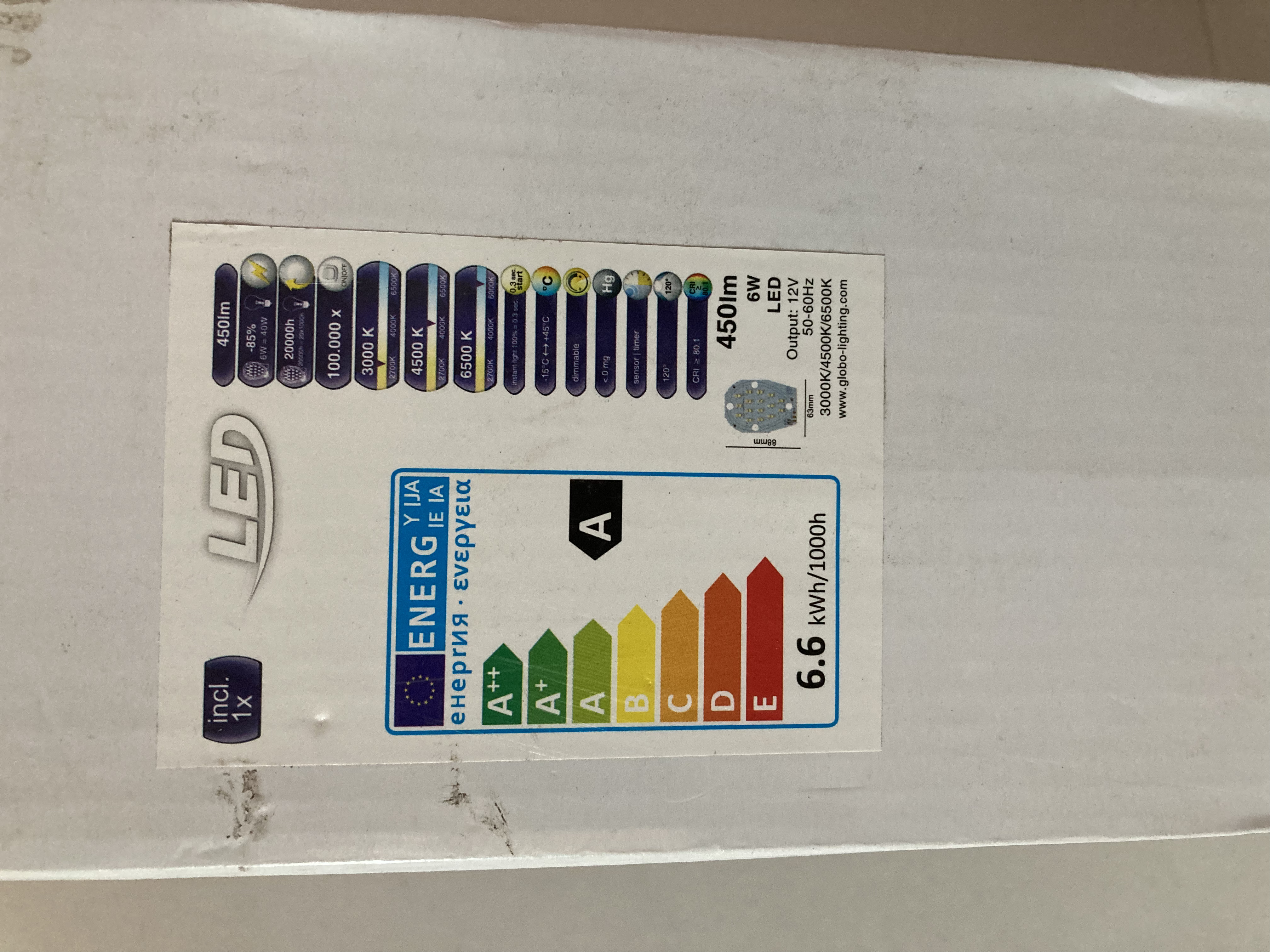 LED stolní lampa žirafa GLOBO lighting 21211 stmívatelná 6W 