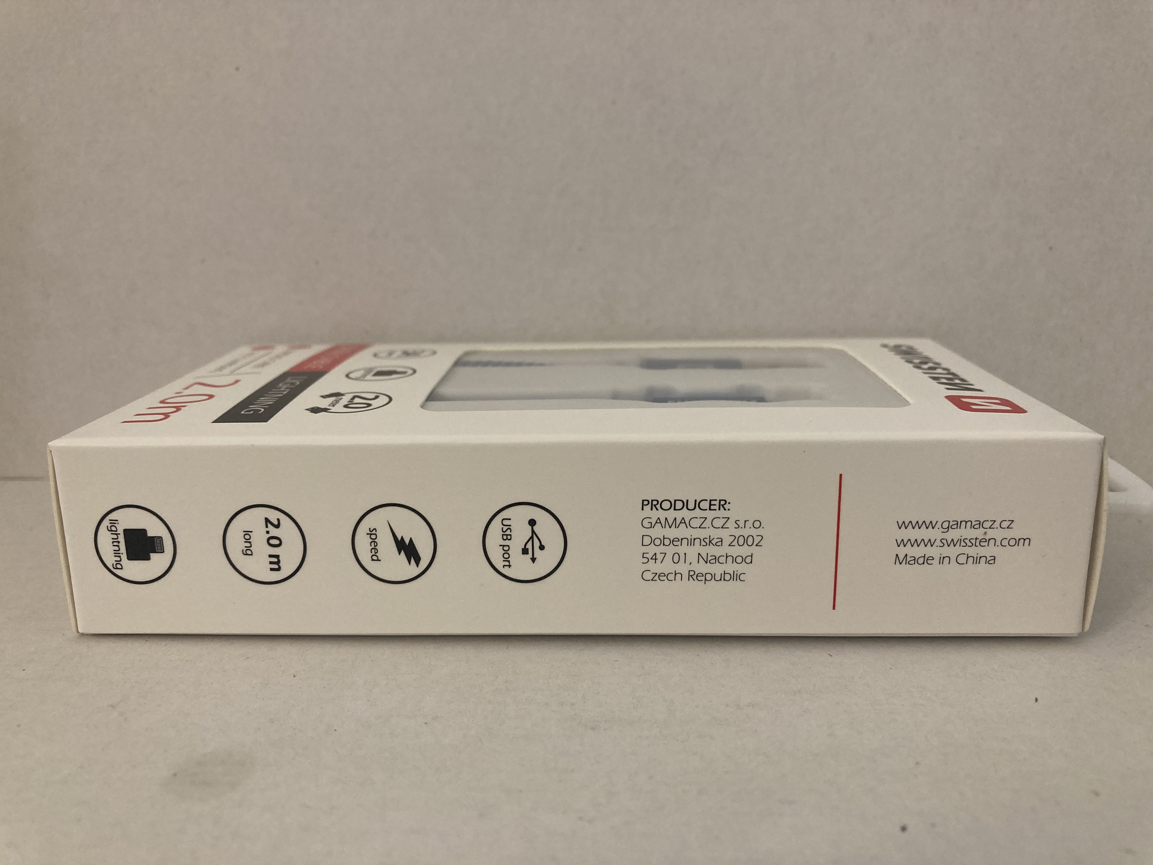kabel datový a nabíjecí SWISSTEN USB/lightning 2,0m modrý