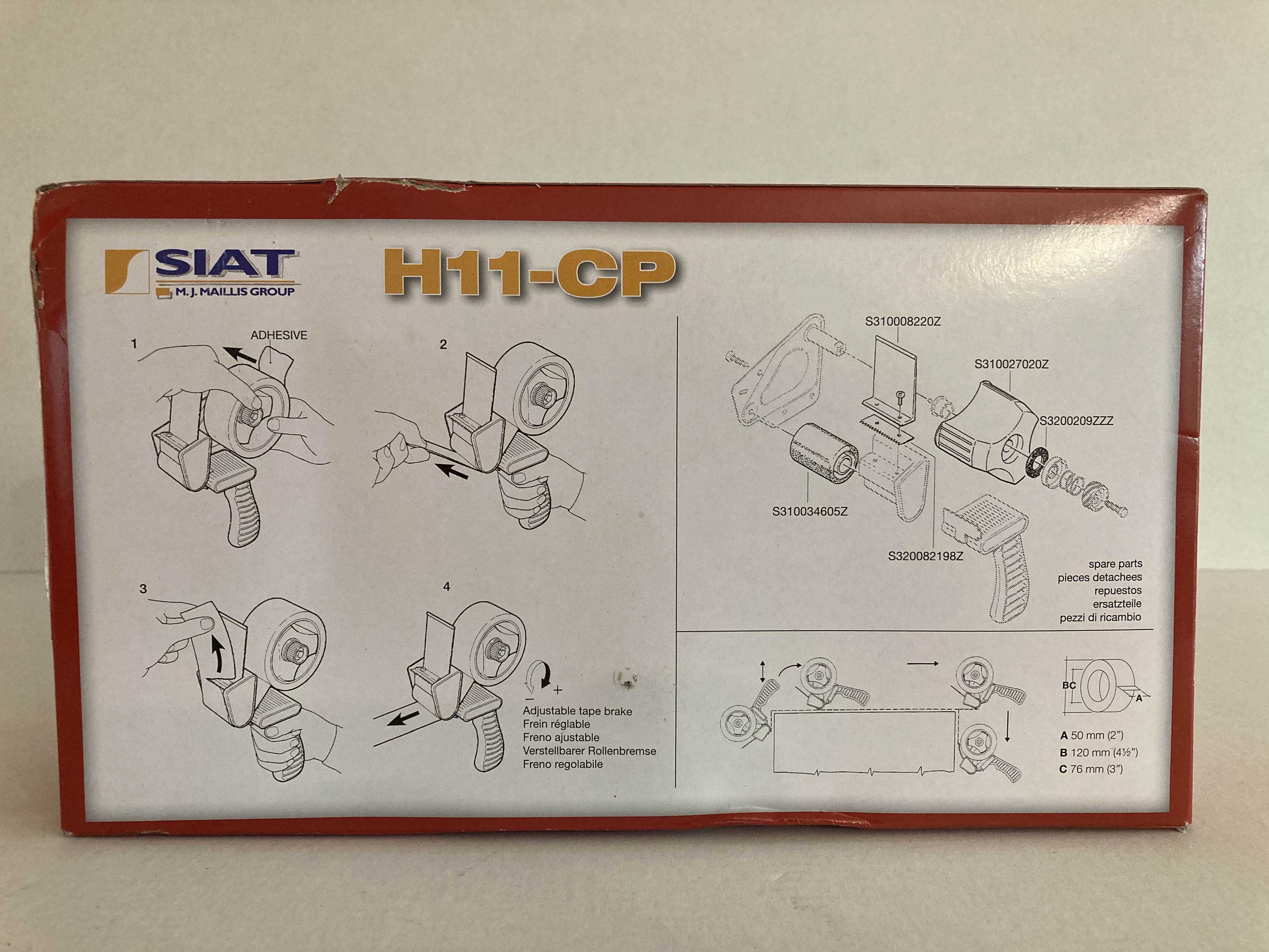 odviječ lepící pásky SIAT H11-CP