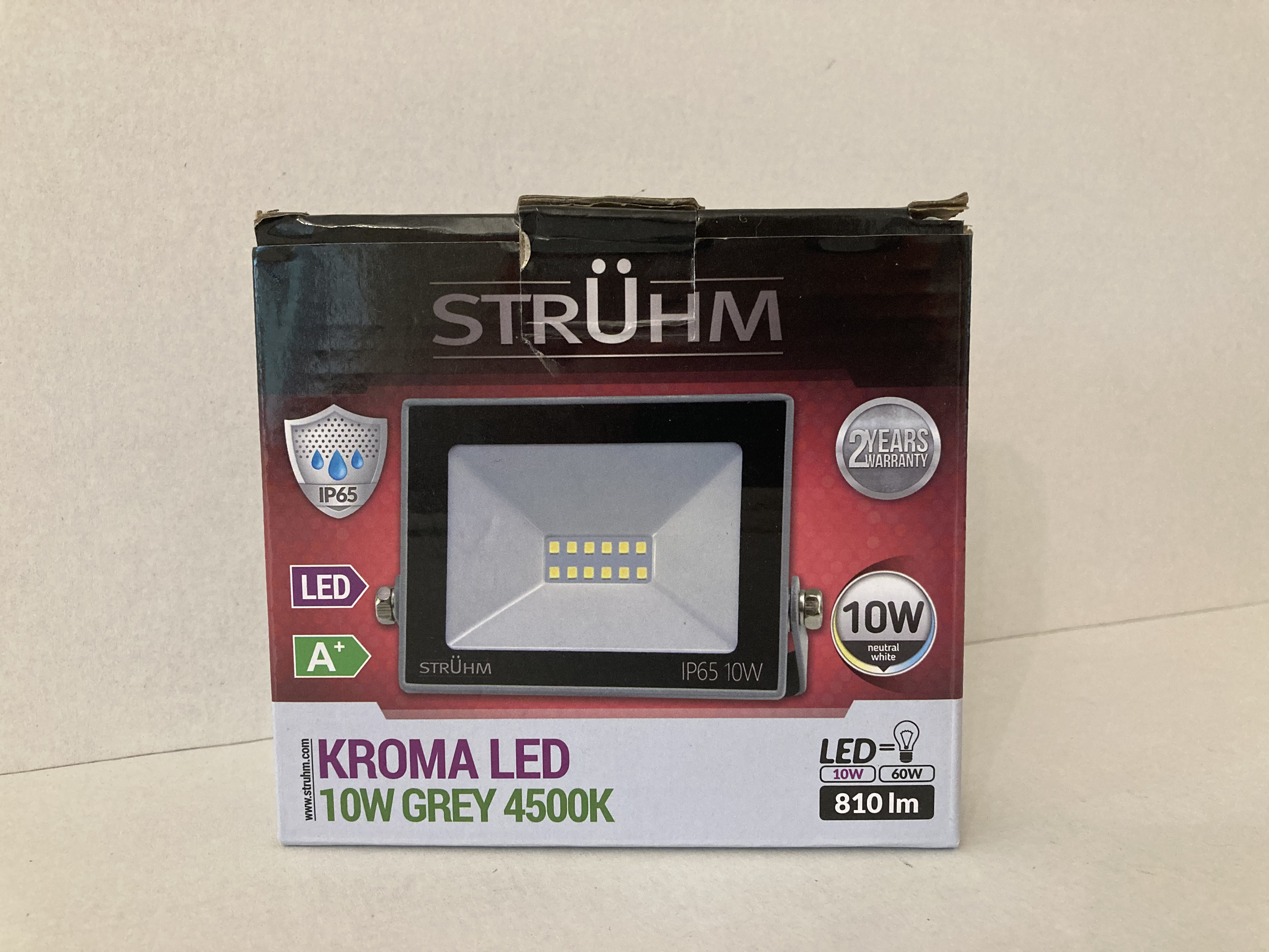 LED reflektor KROMA 10W šedé 4500K neutrální bílá 810lm
