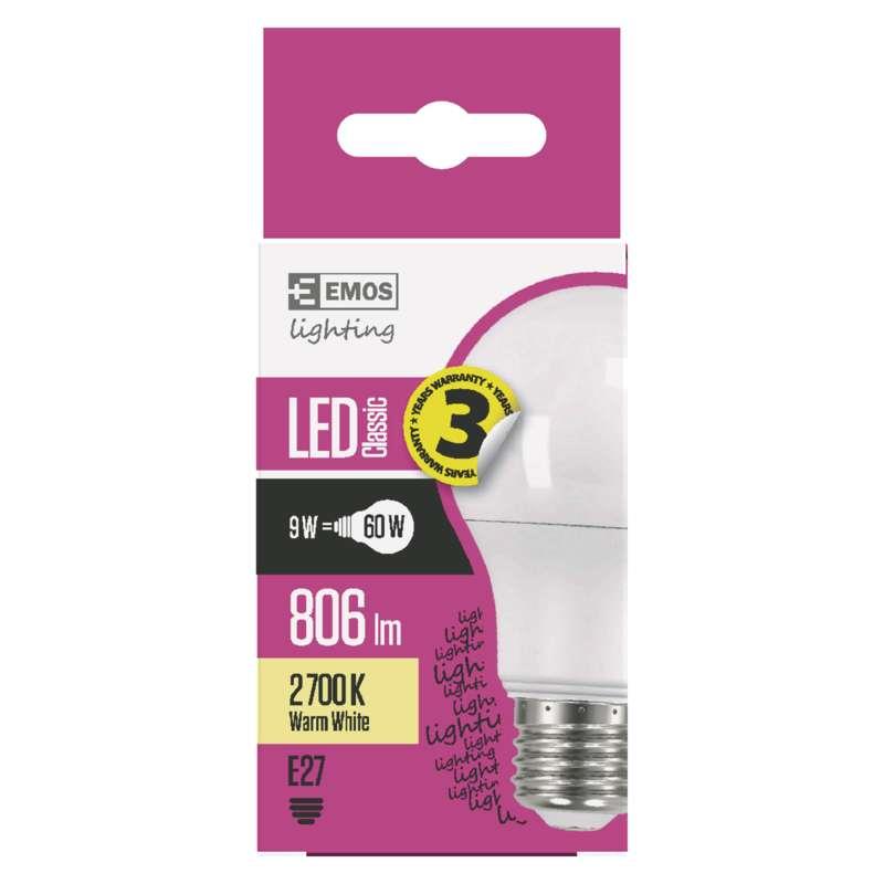 žárovka LED 8,5W CLASSIC A60 8,5W(60W) 806lm E27 WW ZQ5140