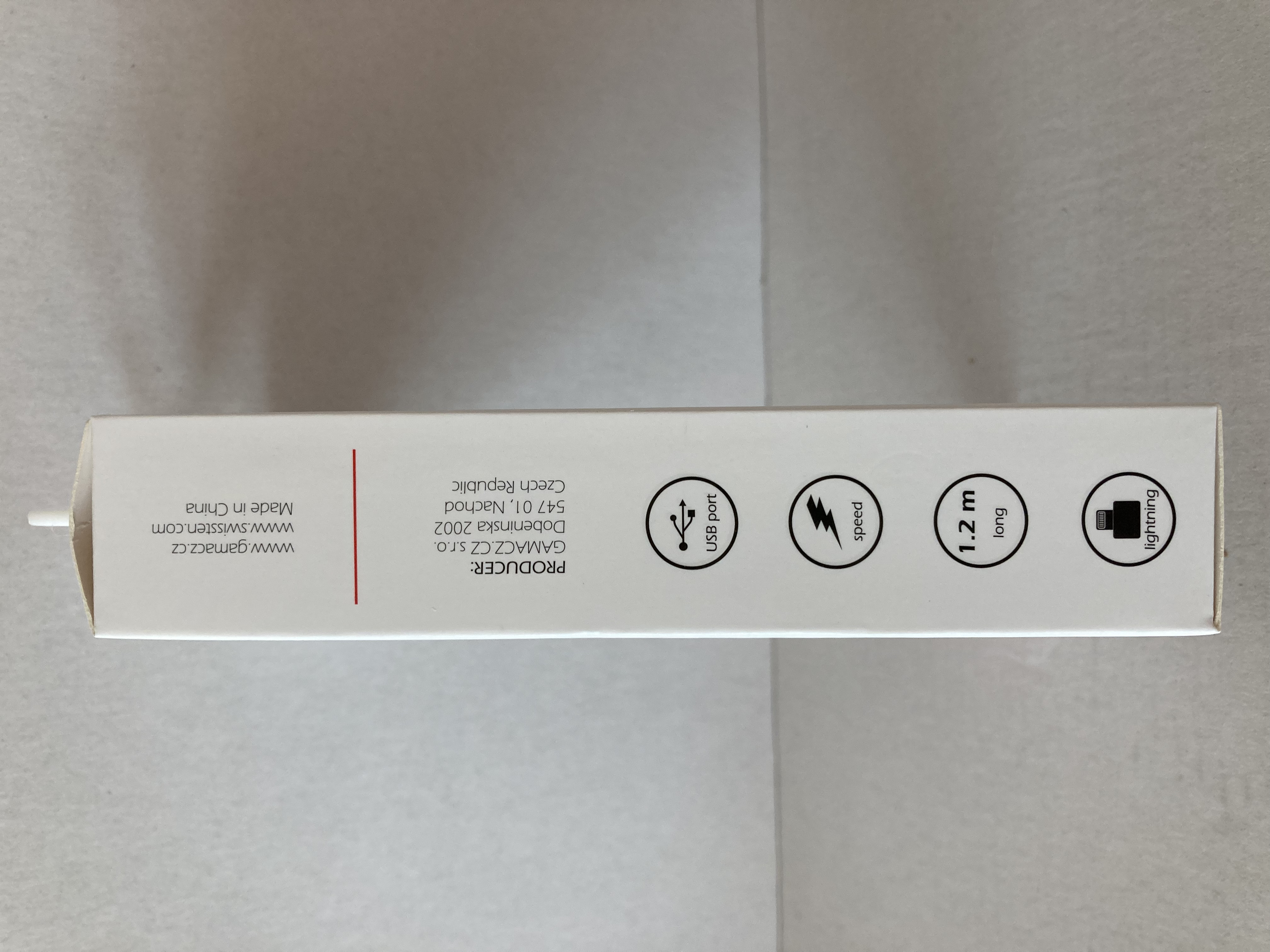 kabel datový a nabíjecí SWISSTEN  USB/lightning 1,2m