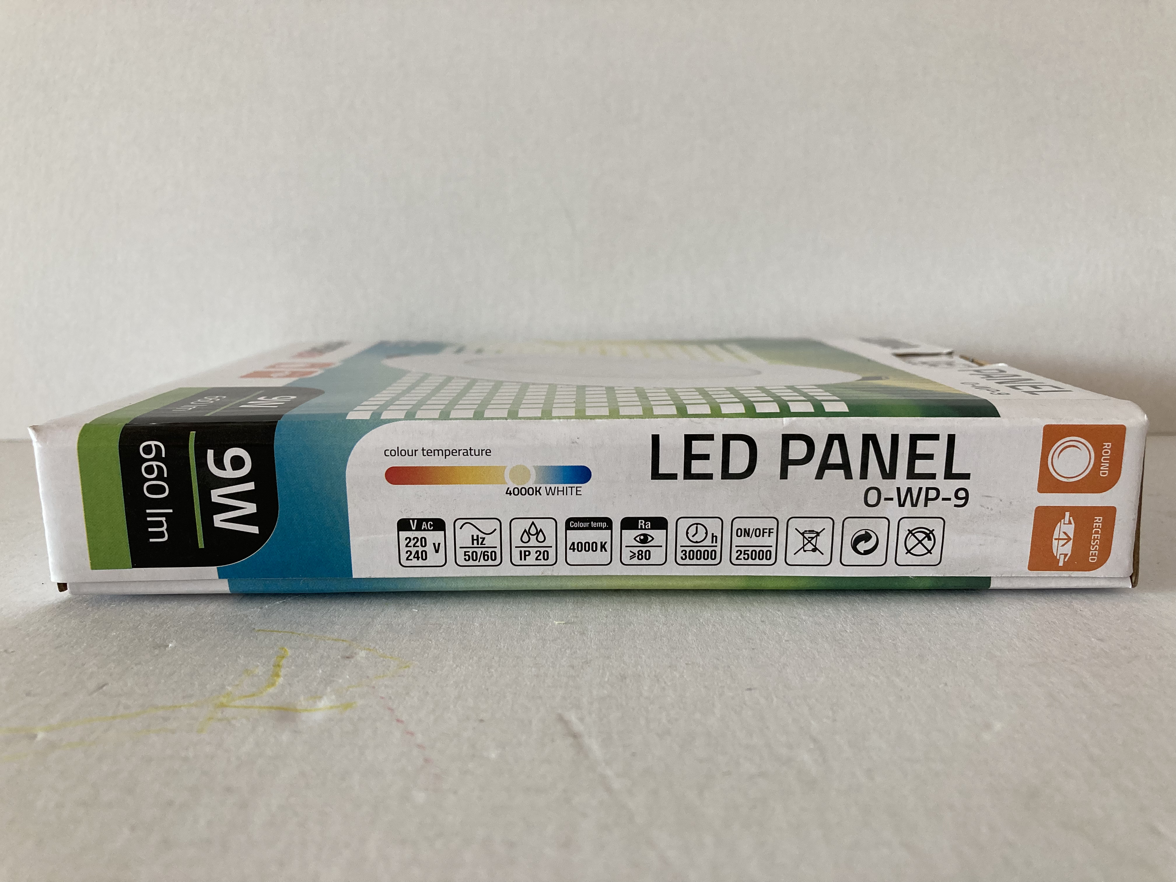 LED svítidlo vestavné LUMIA O-WP-9 9W 4000K neutrální bílá 660lm