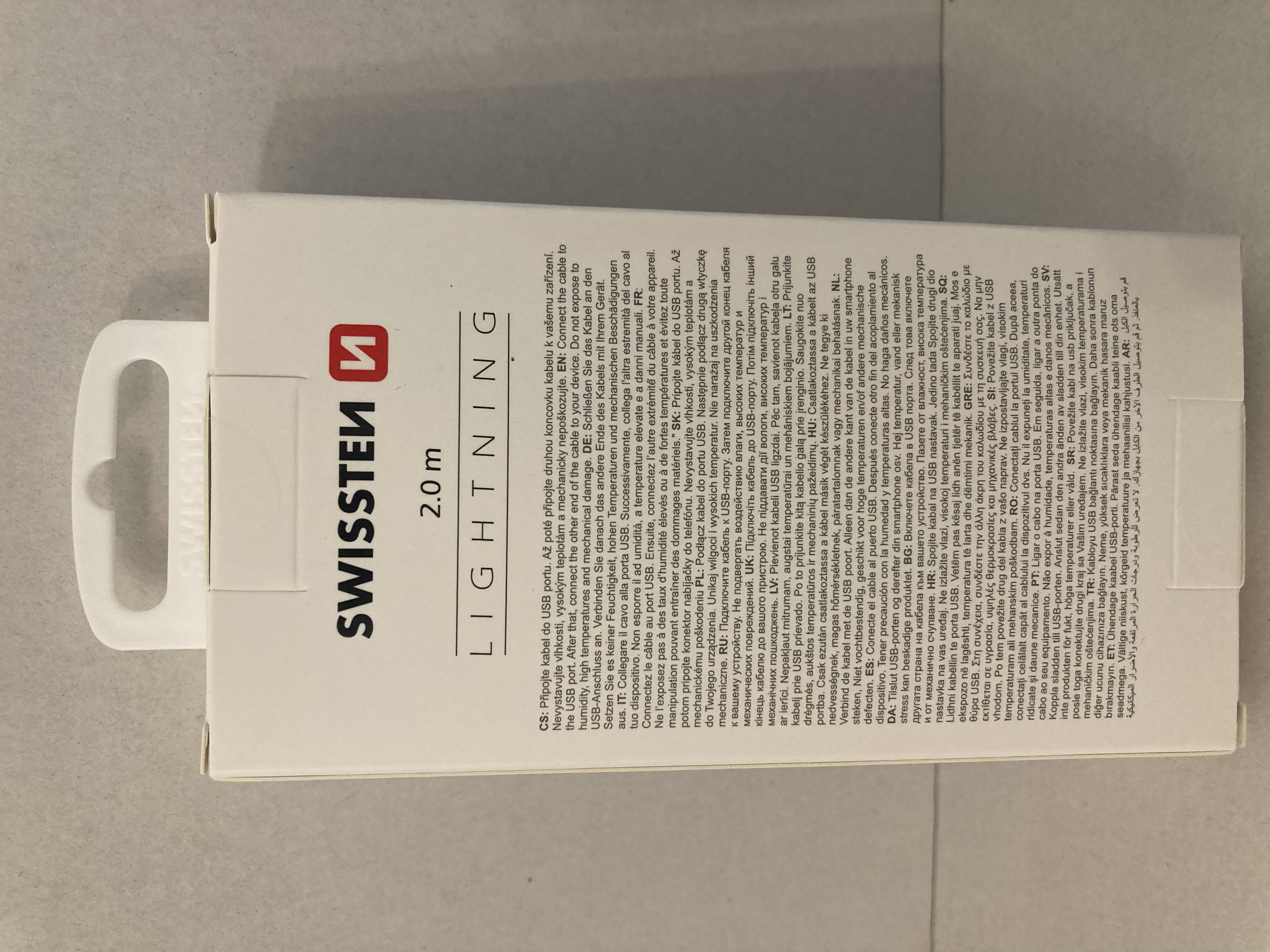 kabel datový a nabíjecí SWISSTEN USB/lightning 2,0m modrý