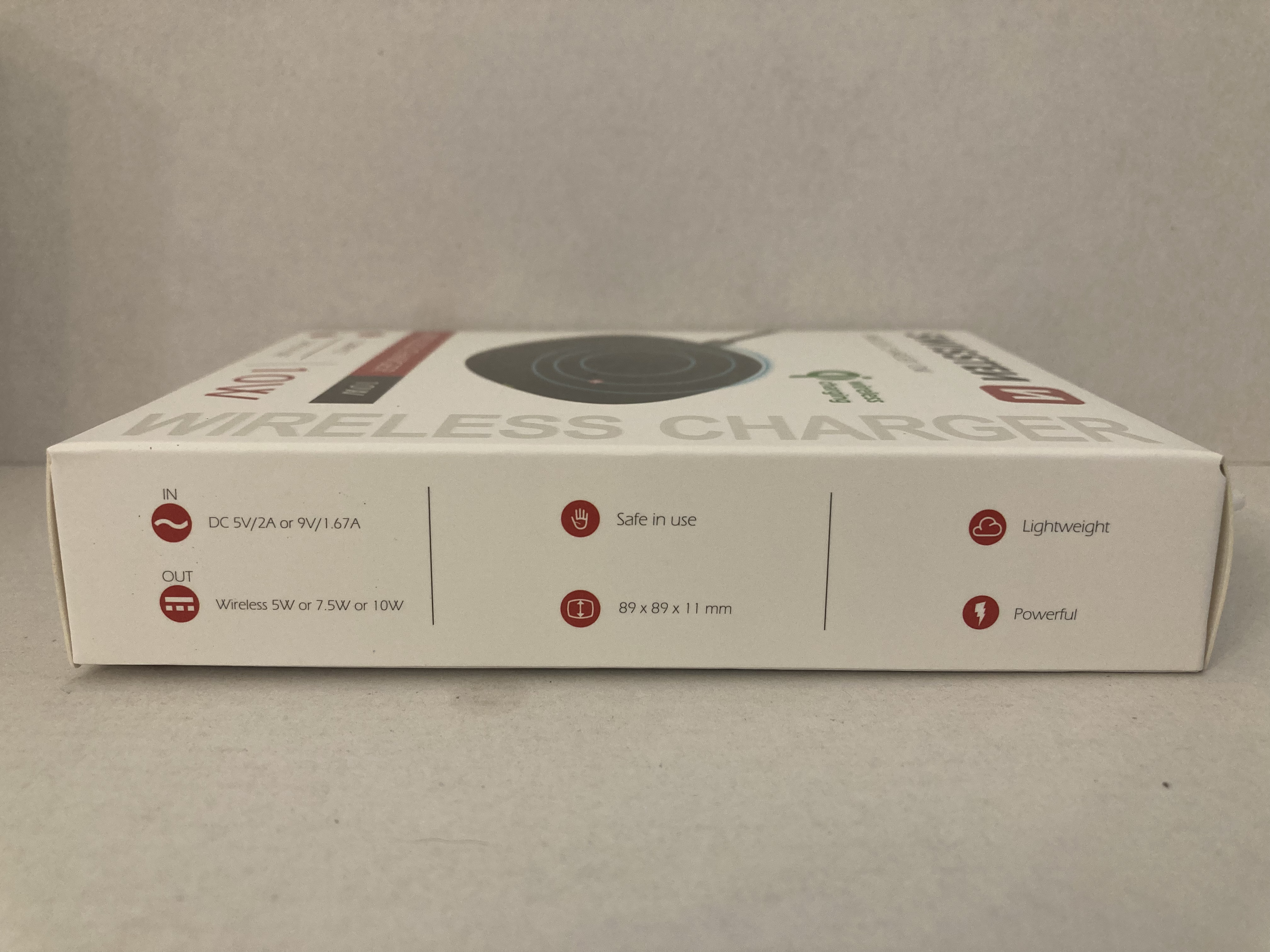 nabíječka bezdrátová SWISSTEN WIRELESS CHARGER 10W černá