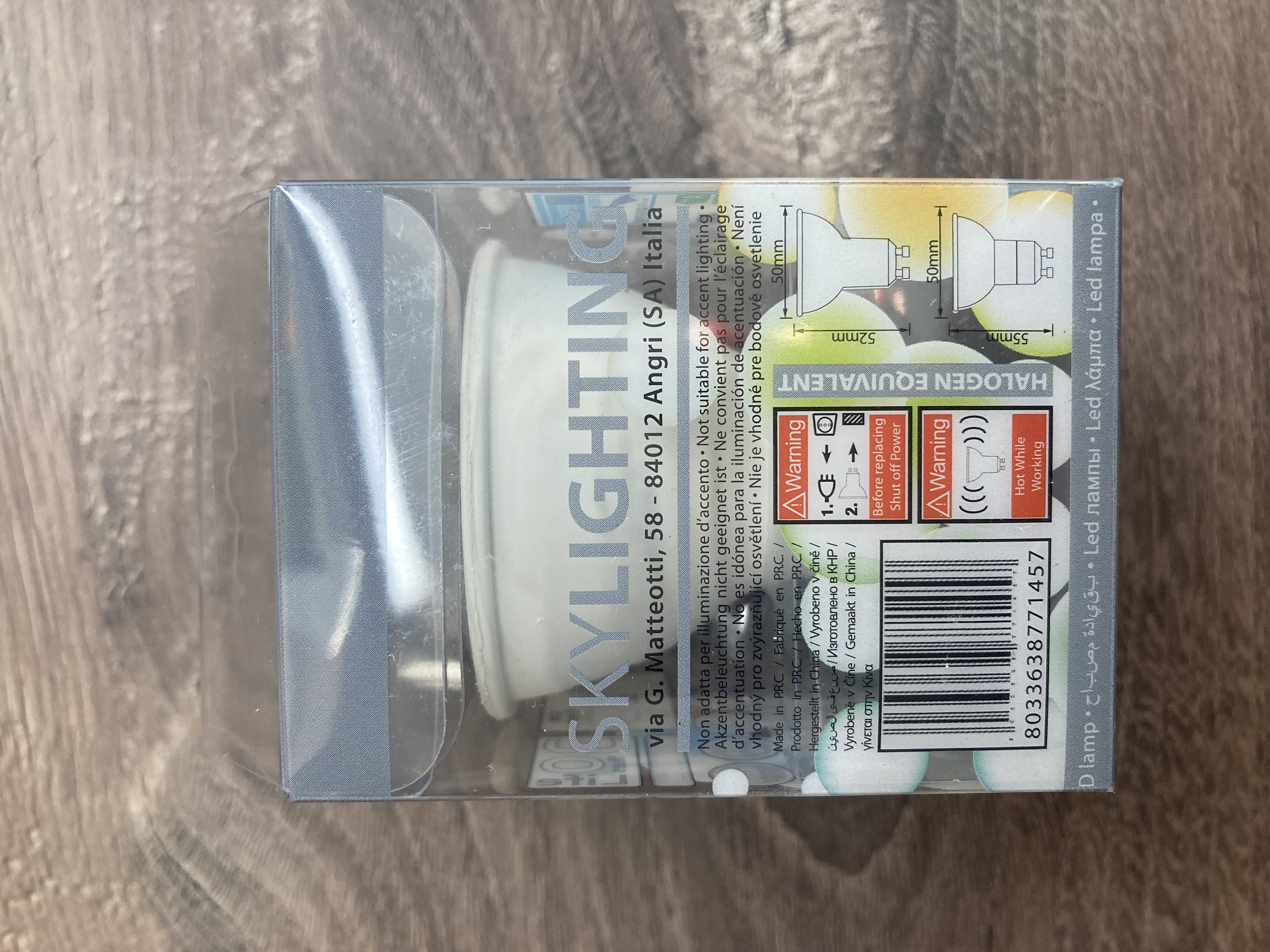 LED žárovka 7W GU10 GU10-317100D 4200K neutrální bílá