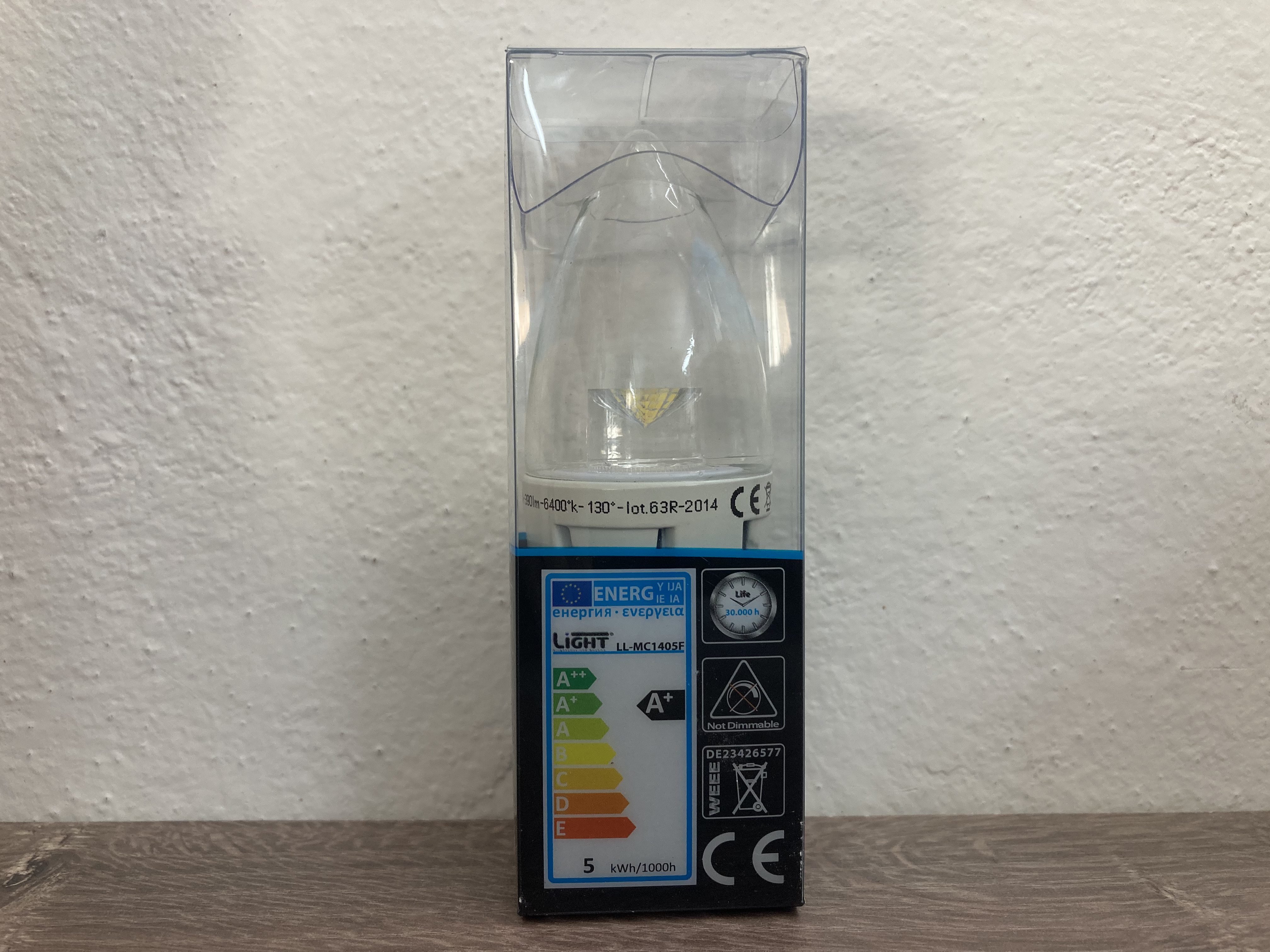 LED žárovka 5W E14 LL-MC1405F 6400K denní bílá