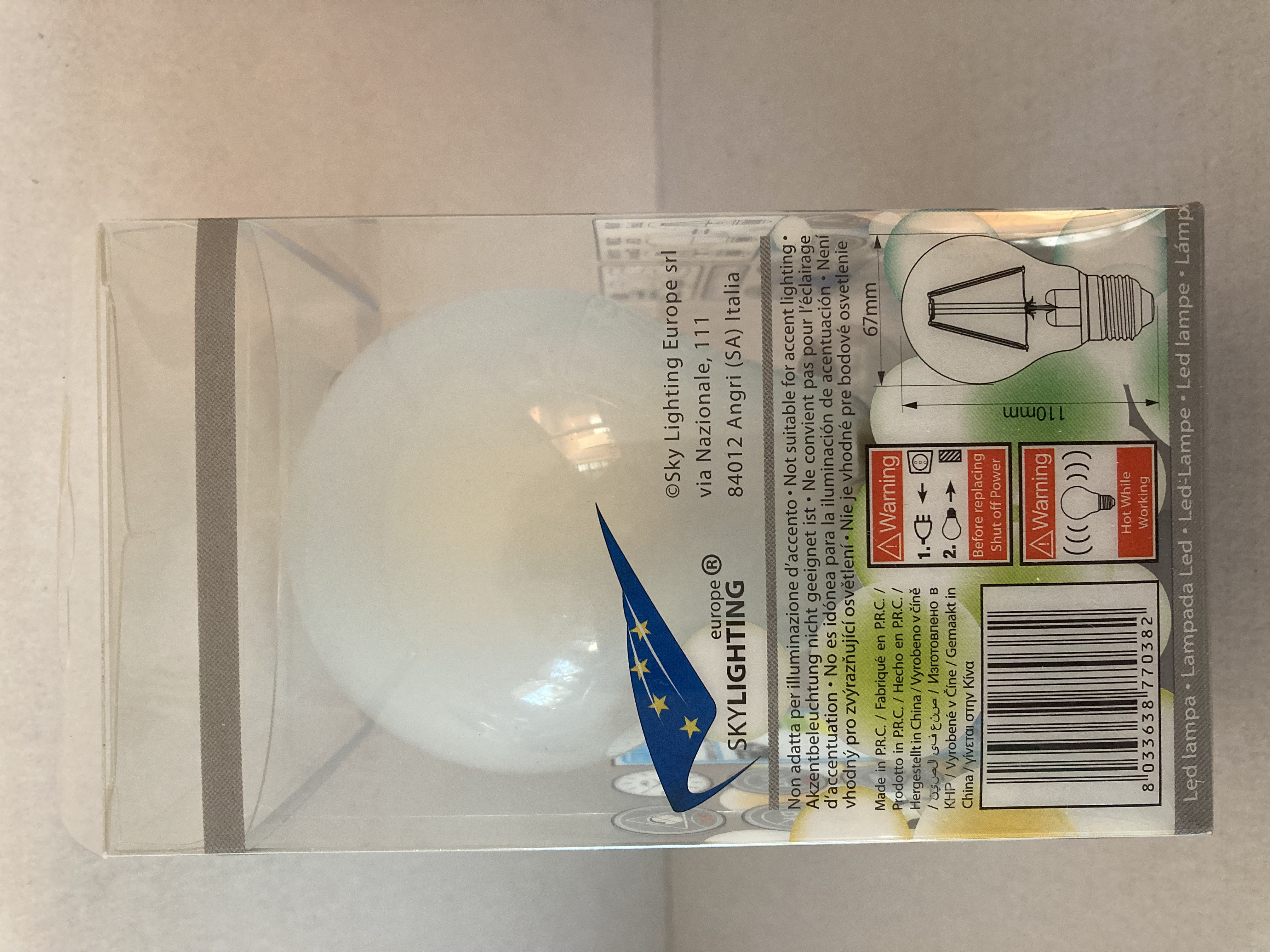 LED žárovka E27 SKYLIGHTING 10W HPFL-2710SD 4200K neutrální bílá