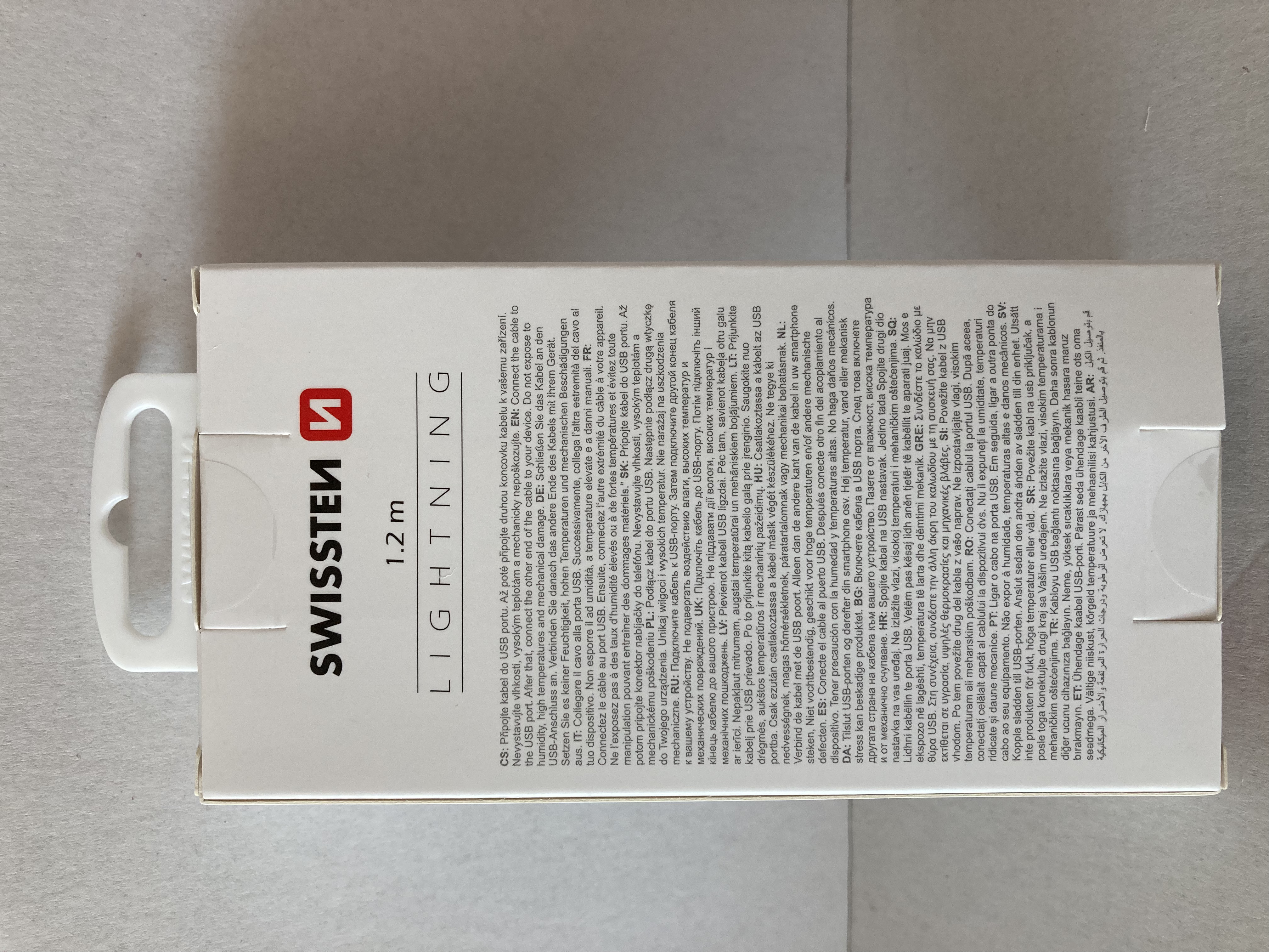kabel datový a nabíjecí SWISSTEN  USB/lightning 1,2m