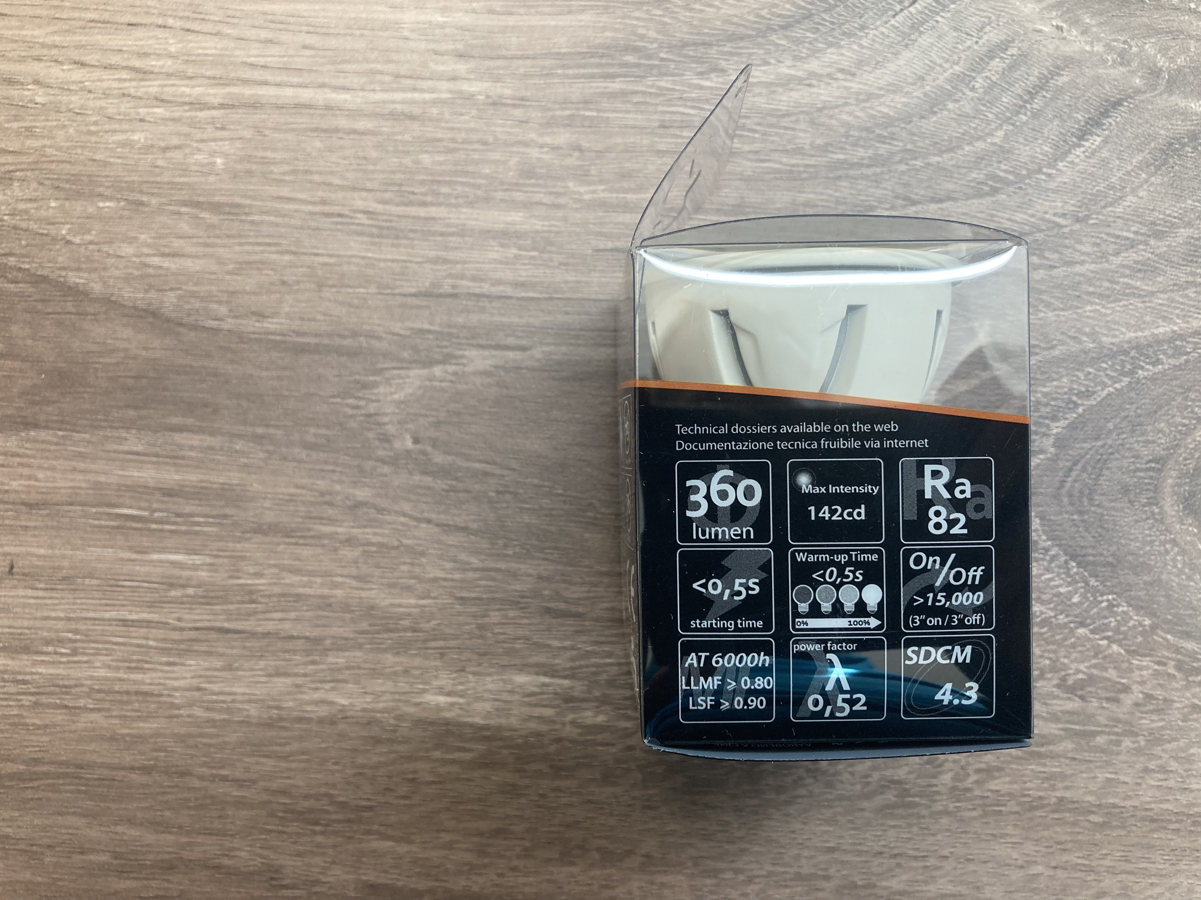 LED žárovka 5W GU10 LL-HPGU225C 3000K teplá bílá