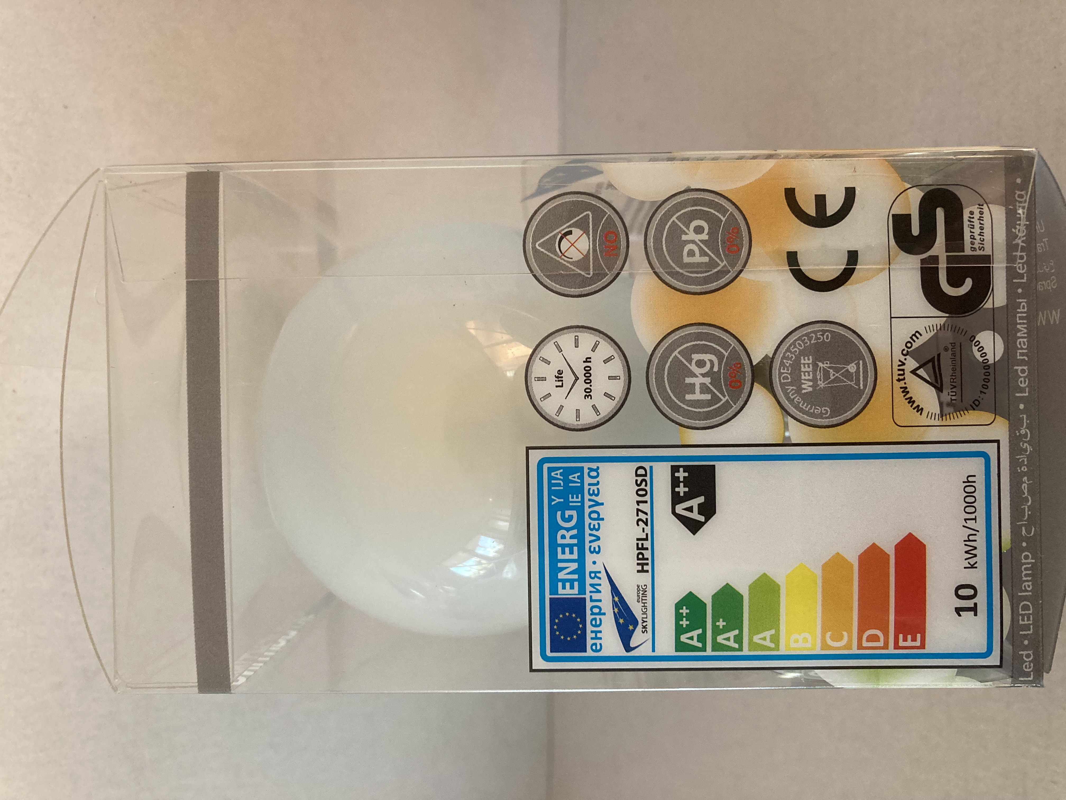 LED žárovka E27 SKYLIGHTING 10W HPFL-2710SD 4200K neutrální bílá
