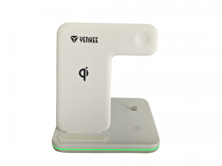 nabíječka bezdrátová YENKEE 3v1 iPhone, Apple Watch, Airpods