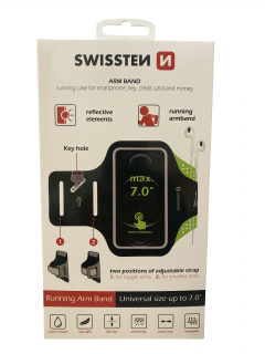 pouzdro na ruku SWISSTEN Running Arm Band 7,0"