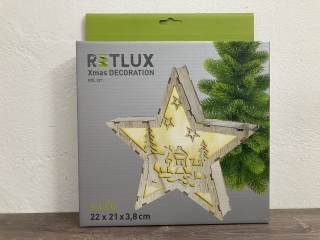 vánoční dekorace Hvězda, Srny 6 LED Retlux RXL 321