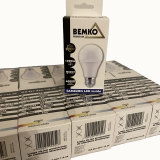 LED žárovka E27 BEMKO 11W SLB-E27-A60-110-4K neutrální bílá