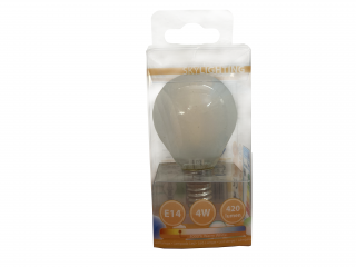 LED žárovka E14 4W malá baňka SKYLIGHTING MGFL-1404SC 3000K teplá bílá