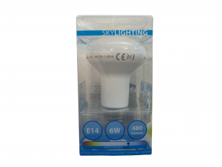 LED žárovka bodová E14 6W SKYLIGHTING R50-1406F 6400K denní bílá