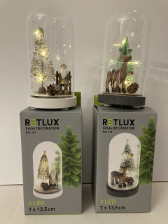 vánoční dekorace malá kopule Srna 3 LED RETLUX RXL 318