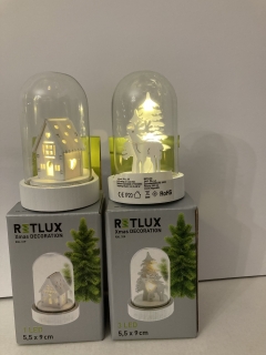 vánoční dekorace malá kopule domeček 3 LED RETLUX RXL 319